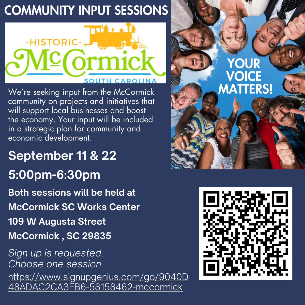 McCormick Community Input Session Image